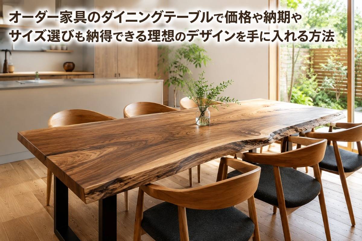 オーダー家具のダイニングテーブルで価格や納期やサイズ選びも納得できる理想のデザインを手に入れる方法